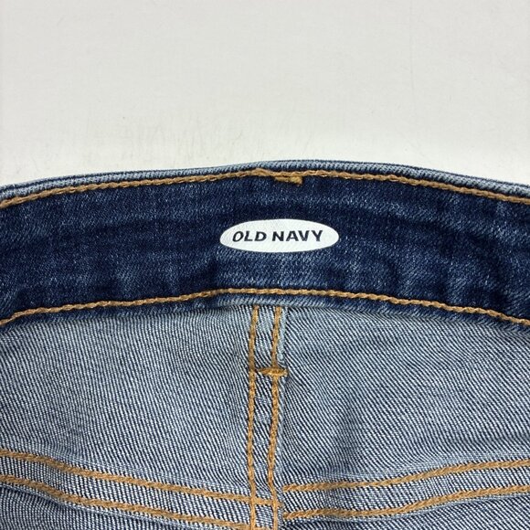 Old Navy Womens Size 6 Blue Denim Jean Shorts Rolled Cuff Casual Summer - Picture 3 of 5
